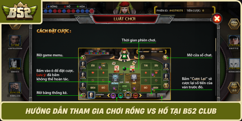 Huong Dan Tham Gia Choi Rong Vs Ho Tai B52 Club