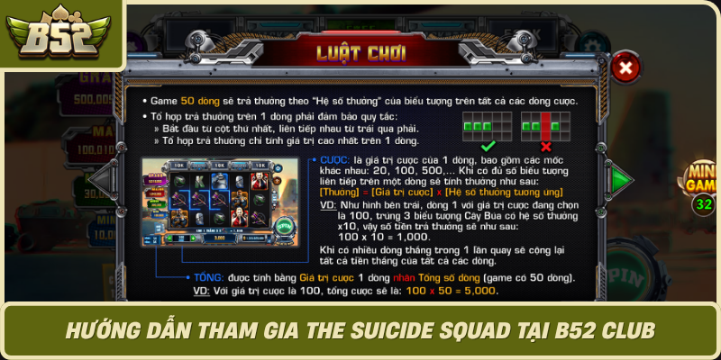Huong Dan Tham Gia The Suicide Squad Tai B52 Club