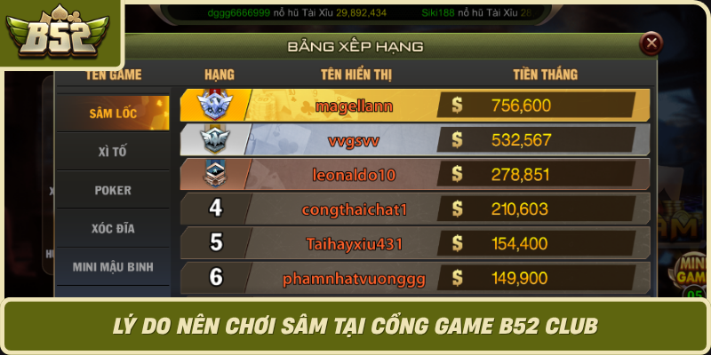 Ly Do Nen Choi Sam Tai Cong Game B52 Club