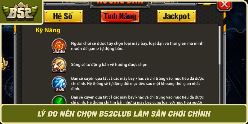 Ly Do Nen Chon B52Club Lam San Choi Chinh