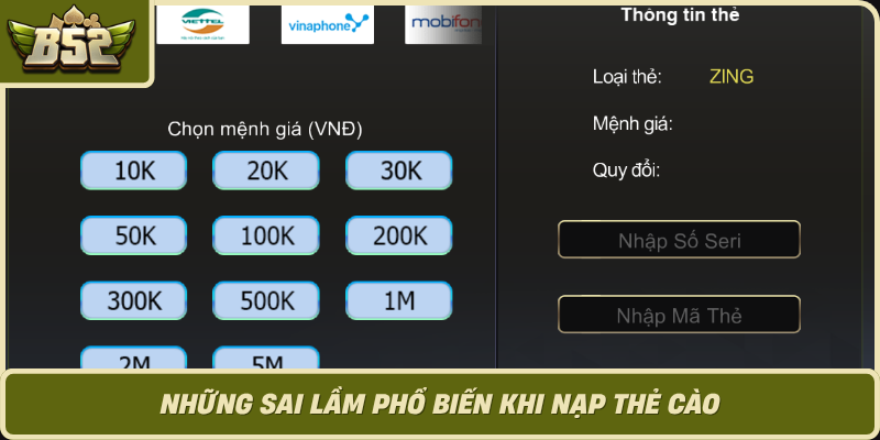 Nhung Sai Lam Pho Bien Khi Nap The Cao