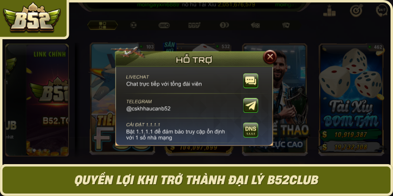 Quyen Loi Khi Tro Thanh Dai Ly B52Club