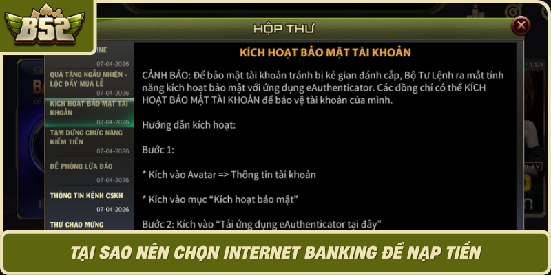 Tai Sao Nen Chon Internet Banking De Nap Tien