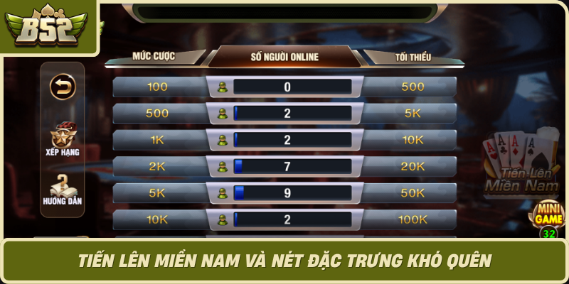 Tien Len Mien Nam Va Net Dac Trung Kho Quen